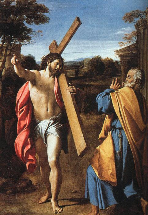 Annibale Carracci Christ Appearing to Saint Peter on the Appian Way Sweden oil painting art